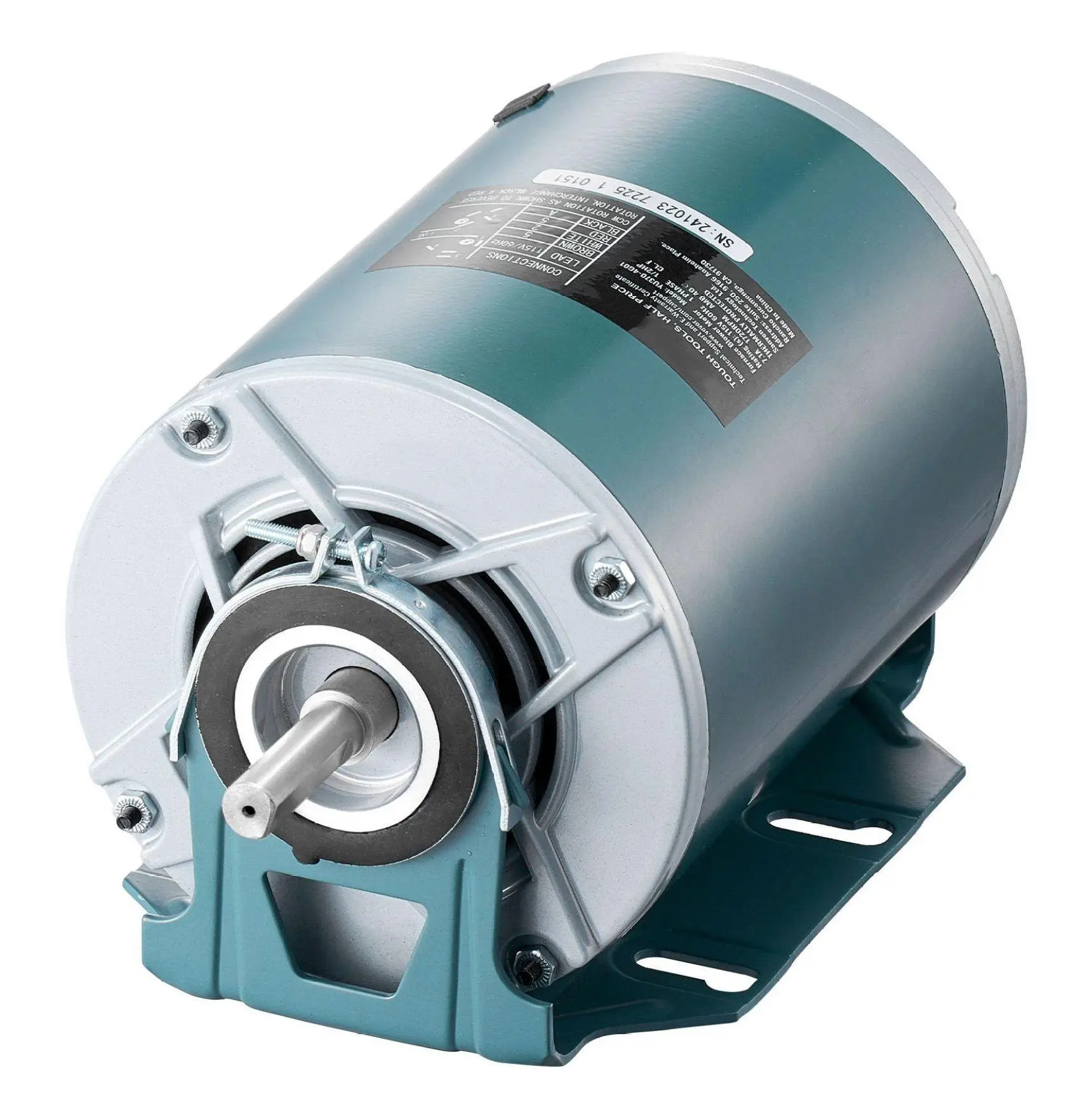 1/2 HP Furnace Blower Motor 1720RPM 115V, Belt Drive HVAC Replacement Motor - 0.5" Shaft, CW/CCW Rotation for Furnaces & Air Conditioners