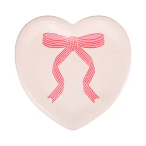 Tied Bow Heart Plate Tied Bow Heart Plate