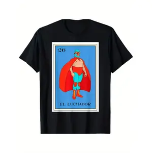 Golf Gift T-Shirt For Men And Women The Masked Man Humorous Mexican Lottery Card Design T-Shirt