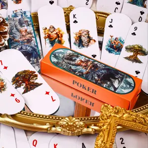 Decorative Paper Cards, Poker Series Fantasy Theme, 54 Sheets Per Bag, Hand Decoration & Daily Collection, Perfect for Crafts & Art Projects, Unique Designs