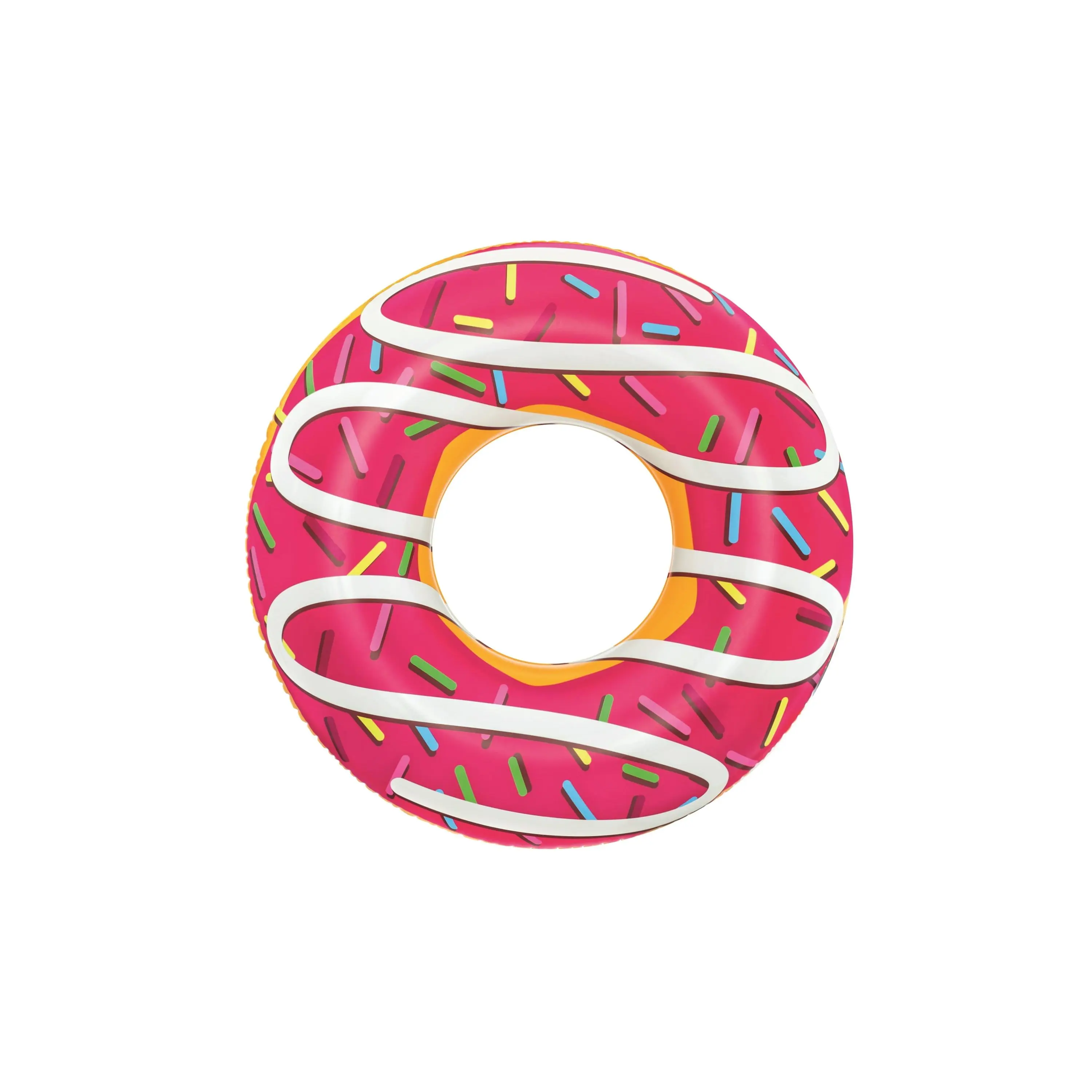 45" Multicolor Donut Pool Ring Float, Kids and Adults