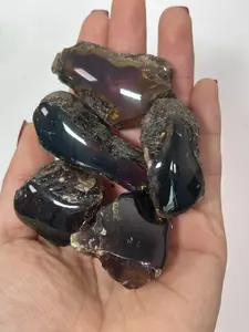 UV Reactive Blue Amber Raw Pieces