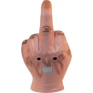 PARTY Middle Finger Funny Head Mask Costume Party Prop Adult Middle Finger Mask