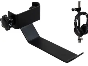 YTYKINOY Black Headphone Headset Tambourine Holder Hanger Clip Stand.