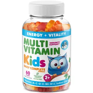 DR. MORITZ Kids Multivitamin Gummies 14 Essential Vitamins Daily Supplement for Ages 4+ Vitamin ACDE Vegetarian B6 B12 Zinc Biotin Gummy Multivitamins for Children- (60 Count)