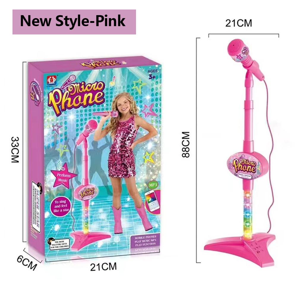 Kids Microphone with Stand Karaoke Song Music Instrument Toys Brain-Training Educational Toy Birthday Gift for Girl Boy Kids Microphone with Stand Karaoke Song Music Instrument Toys Brain-Training Educational Toy Birthday Gift for Girl Boy