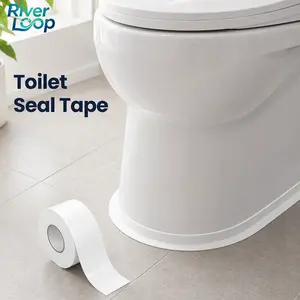 Self-Adhesive Waterproof Caulk Tape - White, 3.2m Self-Adhesive Flexible Bond Seal Tape with Super Strong Adhesion for Bathroom Edges, Kitchen Sinks | Home Bathroom Supply Gadget