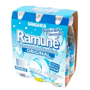 Sangaria Ramune Soft Drink, Original Flavor 6P 6.76 oz