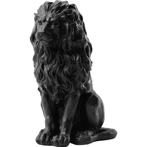 20.5" Lion Statue, Resin Outdoor Guardian Sculpture, Simulated Animal Decor for Villa, Garden, Park, Resort and Home Courtyard