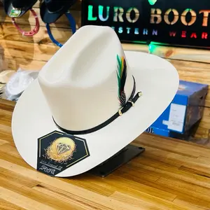 Sombrero White Diamonds Con San Judas 100x