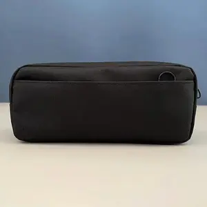 Double layer cute large capacity portable stationery storage bag suitable for school, office and travel supplies, cute design durable storage bag