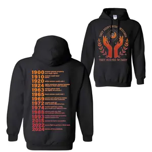They Didn't Burn Witches They Burned Women Hoodie, Witchy Feminist Hoodie, Halloween Feminism Hoodie, Halloween Hoodie, Women's Right Shirt, Halloween Shirts For Women, Women's Witch Hoodie, Unisex 2 Sides Hoodie, Full Colors, Full Sizes
