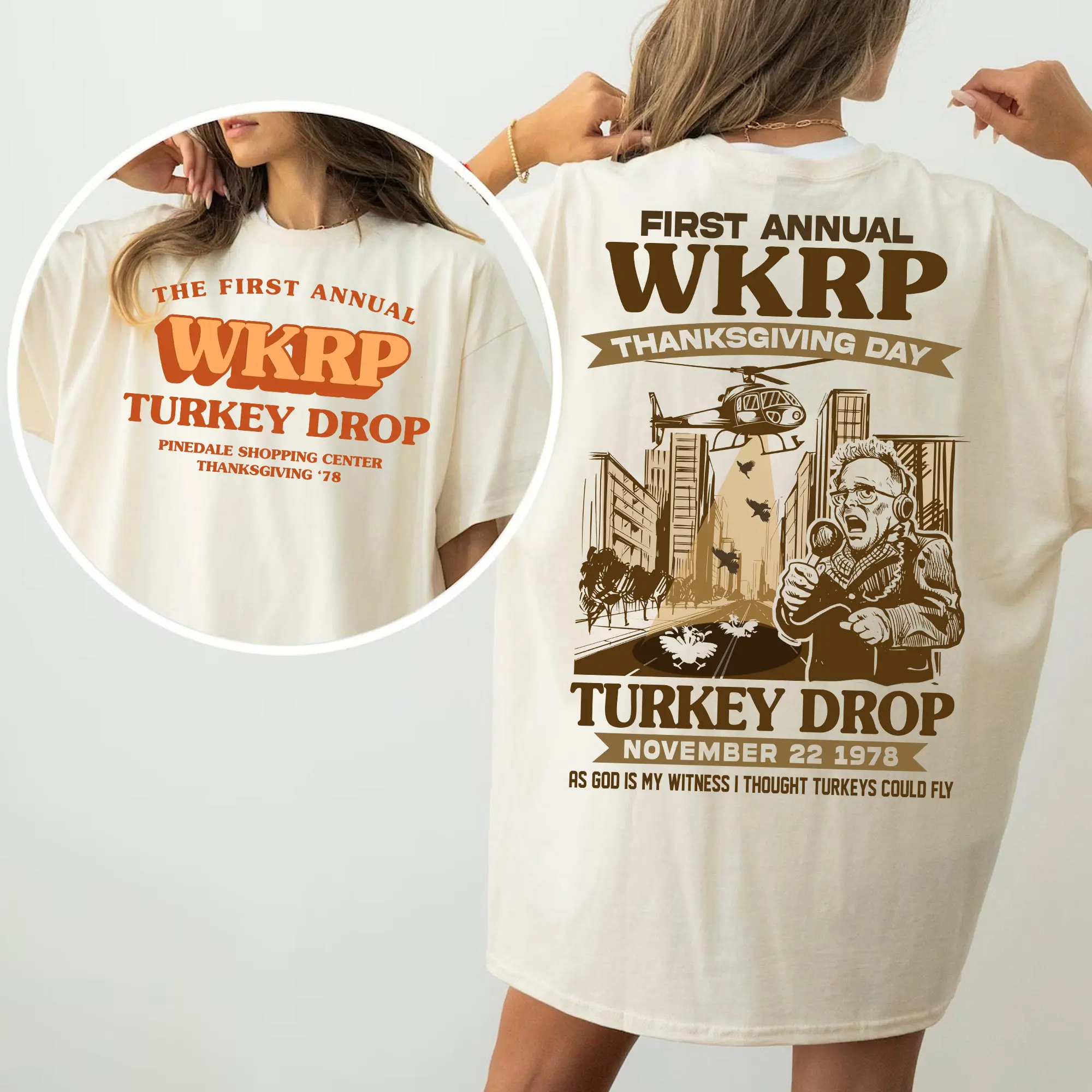 First Annual Thanksgiving Day Turkey Sweatshirt, In Cincinmati Movie Sweater, Thanksgiving gift, Happy Thanksgiving shirt, Drop Turkey tee