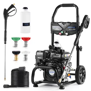 Efurden 3500PSI 2.3GPM Gas Pressure Washer with 209CC 7HP Engine, 4 Quick Connect Nozzles, 25FT Pressure Hose & Soap Tank