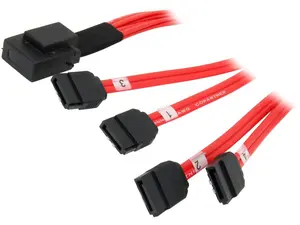 StarTech.com Model SAS8087S4R50 19.7" SFF-8087 to 4x SATA - Internal Mini SAS to SATA Reverse Cable