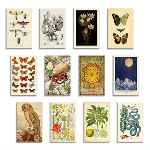 12pcs Insects Skeletons Small Animals 12 Kinds of Notebooks Small Pockets Journals Notepad Sets Small Notebook Notepad Diary Multifunctional 3.2x5inches