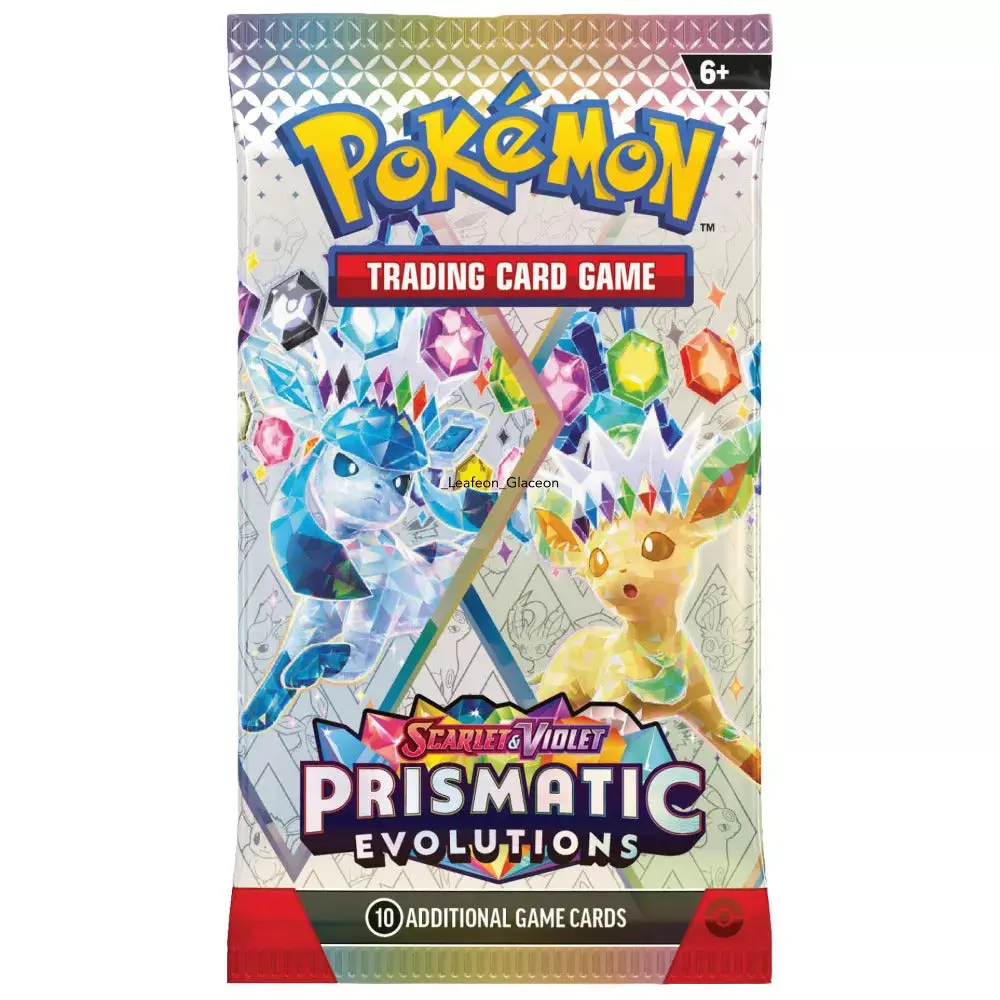 Pokemon Scarlet and Violet Prismatic Evolutions Single Booster Pack