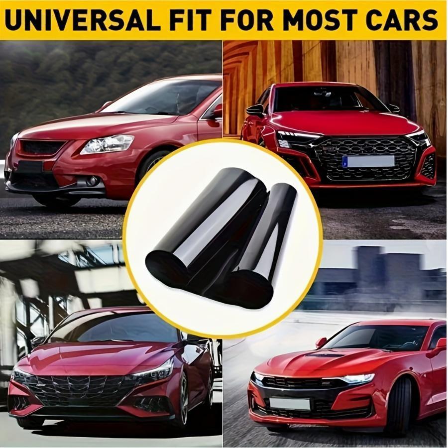 Fit Front Windshield Window Film - 5% Light Transmittance PVC UV Protection & Glare Reduction, Sun Shield & Heat Filtering Car Accessories for Most Vehicles, Tinted Appearance | Durable Adhesive