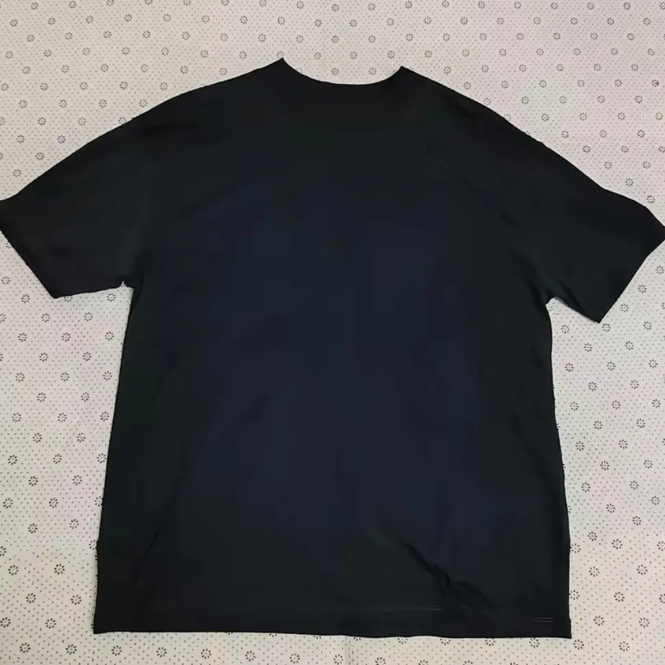 Men's Oversized Plain Relaxed-Oversized Cotton T-Shirt, Short-Sleeve Crewneck Top, Comfortable Fit for Everyday Use & Versatile Occasions (Black, White), Streetwear