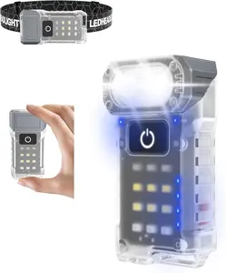 【1000-Lumen EDC Flashlight】Pocket-Sized Work Light with 180° Swivel Head & Magnetic Tail | USB-C Rechargeable 9 Modes | Camping/Trekking Essential