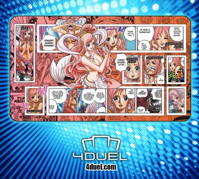 Shirahoshi Custom Playmat, TCG CCG Playmat Anime Desk Mat Mousepad Trading Card Game Mat