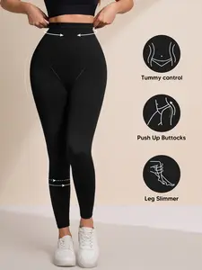 High Waisted Tummy Control Pants, Mid-Waist Butt Lifting Shapewear, Seamless High Waist Underwear, Natural Lifted Buttocks Slimming Tight Fit
