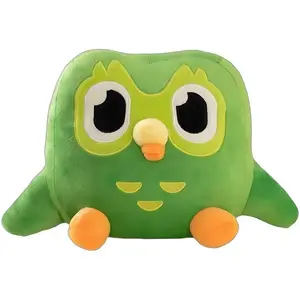 Aesthetic Green Bird Plushie Mochi Soft Desktop Buddy