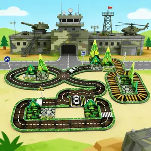 Urban Traffic Magnetic Puzzle Puzzle, Colorful Window Puzzle, Gift Assembly, Magnetic Patch Building Blocks