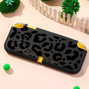 Fashion Leopard Print Pattern Game Console Protective Case, TPU Anti-slip & Anti-scratch Game Console Protector, Console Accessories for Nintendo Switch Lite, Cover
