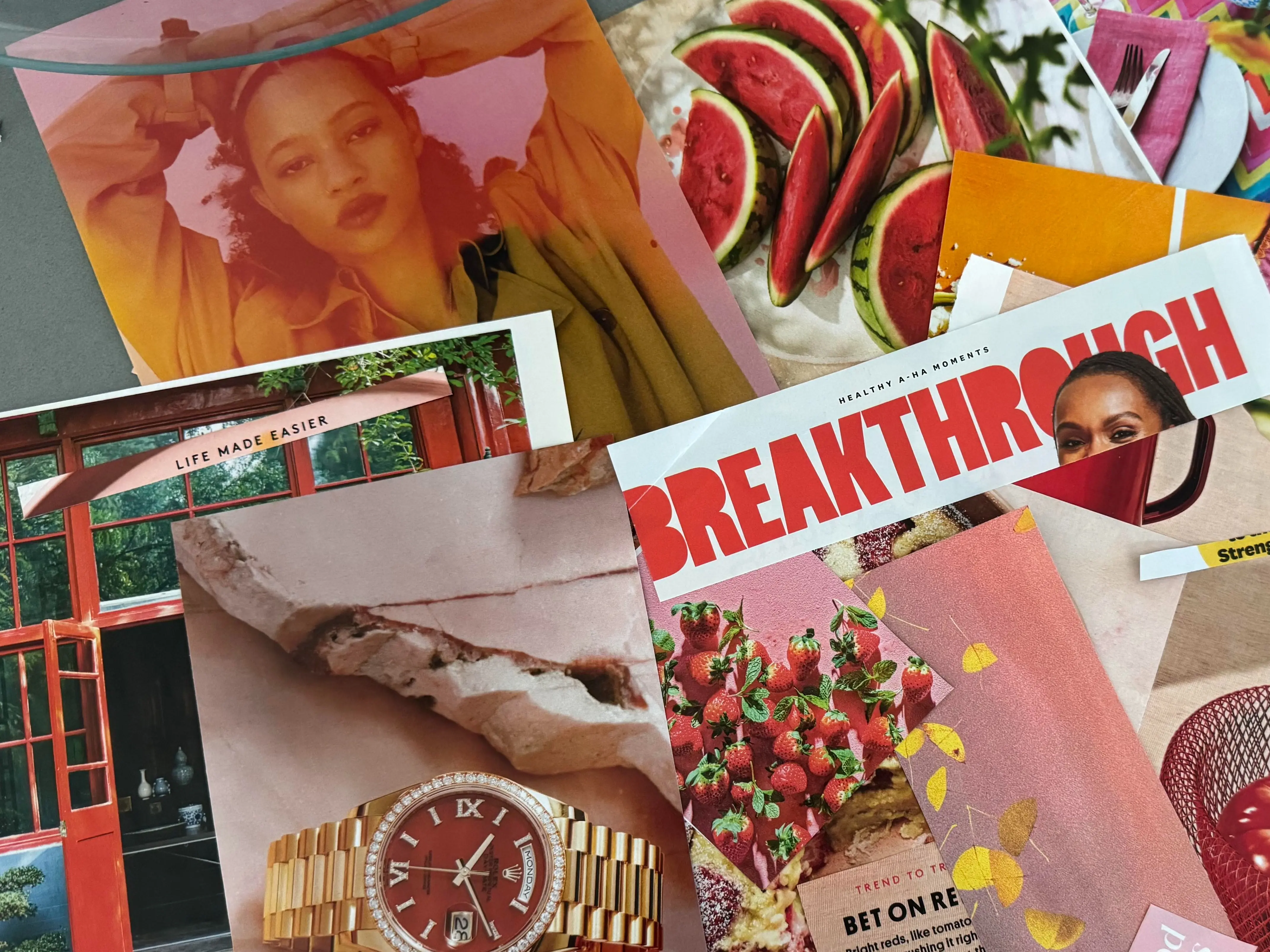 Contemporary Hand-Curated Magazine Cuts Scrapbook Set - Unique Packs with Text & Images for Vision Boards, Junk Journaling