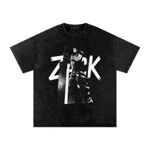 Zack Fair  Snow Washed Oversized Cotton T-Shirt