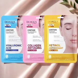 Hyaluronic Acid Facial Mask, Retinol Antioxidant Facial Mask, Collagen Protein Facial Mask, Dense Moisturizing Sooth Hydrates Repair Face Skin,