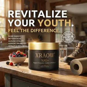 XRAOW NAD Supplement with Resveratrol NMN Alternative 30-Day Supply Advanced NAD+ Resveratrol Third-Party Tested for Quality and Safety - Vitamin, Healthcare