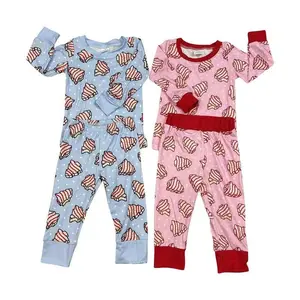 Kids' Christmas Tree Printed Pajama Set �C Ultra-Soft & Cozy Holiday SleepwearGift