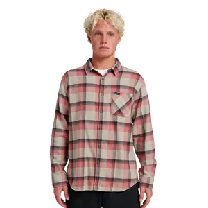 Quiksilver | Penmar Check Flannel Shirt | 100% Brushed Cotton Twill | Unisex | Year-Round Versatile Layering Shirt | Top Long Sleeve Buttoned Chest Pocket