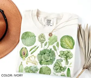 Vegetable Garden Comfort Colors Shirt, Cottagecore Gardening Vegan Graphic Tees, Gardening Mom Shirt, Gardener Aesthetic Clothing, Gift For Gardener