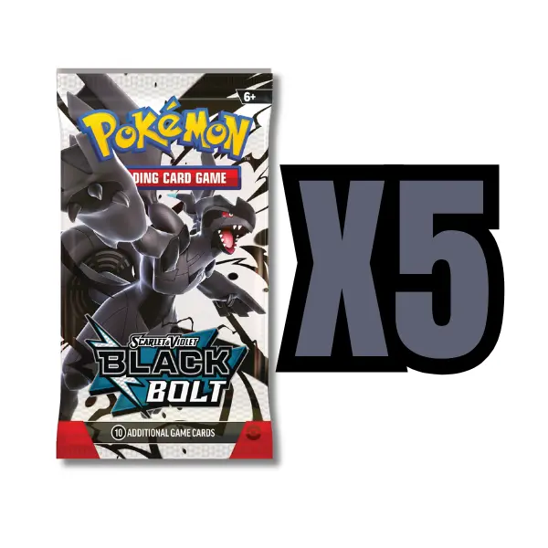 Black Bolt - 5 Pokémon Booster Packs