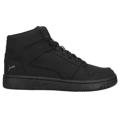 PUMA Mens Rebound Layup Nubuck Lace Up Sneakers Shoes Casual - Black