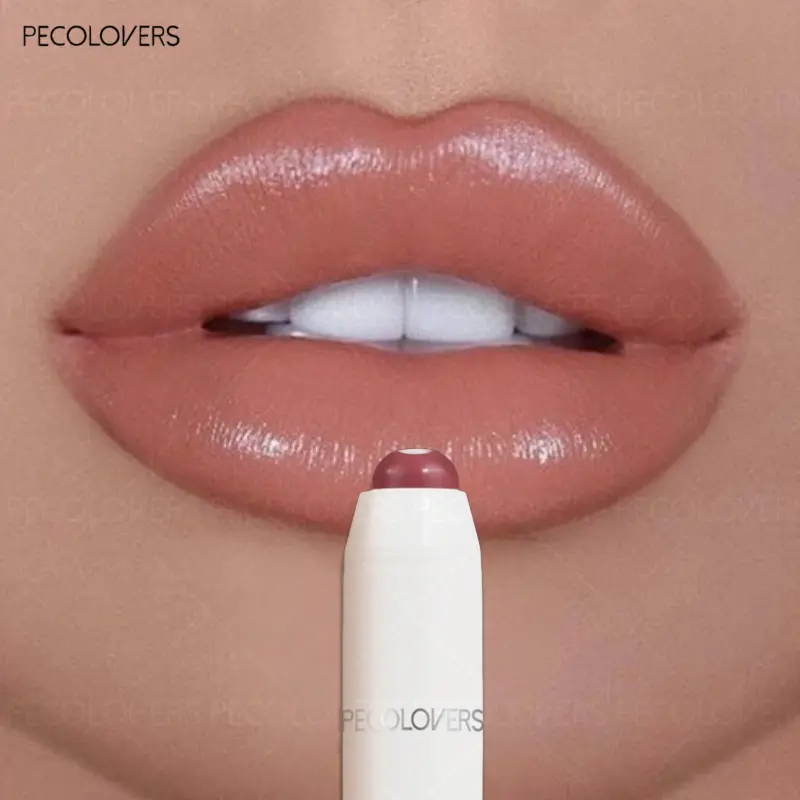 2 in 1 Sandwich Lipstick Pen Lasting Non-stick Cup Plump Lip Glaze Natural Nude Color Makeup Lip Balm Moisturizing Lip Gloss Base Lip Jelly Plumping Lip Glaze