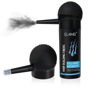 Elaimei Hair Fiber Powder Set, 4 Colors Available, 27.5g/0.97oz, Thickening Spray, Instantly Conceal Sparse Hair, Gift for Men and Women