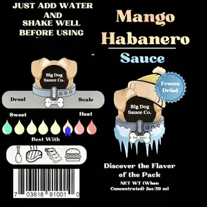Freeze Dried Mango Habanero Sauce-Sauce to Go Natural Flavor