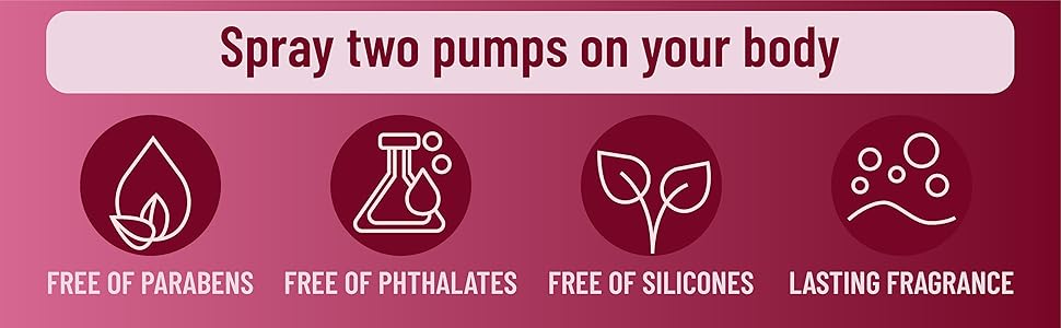 4D Rose Body Spray for Women, Long Lasting Floral Fragrance Mist, Paraben & Phthalate Free, Lightweight Non-Sticky Daily Perfume, Skin Safe Romantic Feminine Scent, Travel Size 3.38 fl oz 100ml