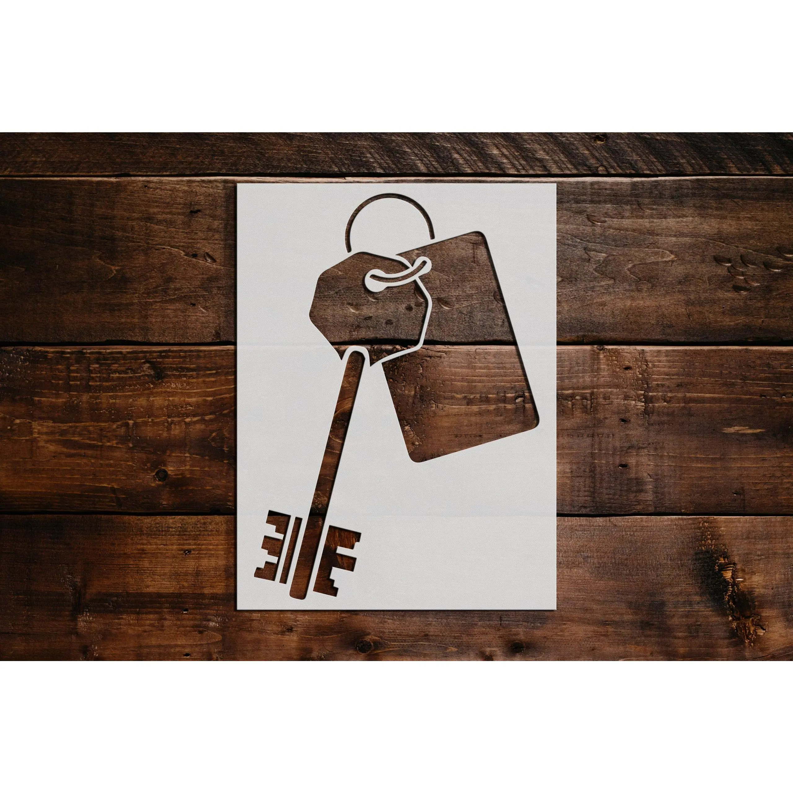 Skeleton Key Stencil - Art and Wall Stencil