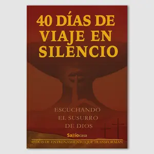 “40 Días de Viaje en Silencio”  Un camino de despertar espiritual.  40 días, 40 silencios, 40 encuentros con Dios y contigo mismo.  Christmas, Christmas gifts, suitable for giving to husband and wife.Mother's Day gift! Happy Mother's Day!