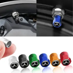 4Pcs Aluminum Car, Vehicle Wheel Tire Valve Caps For Mercedes Benz AMG A B C D M S R G Class GLK GLA CLA GLB GLC W108 W124 W126 W140 W168 W169 W176 W177 W190 W201 W202 W203 W204 W205 W210 W211 W212 W213 W220 W221 W222 C180 C200 C260 C300 E200 V177