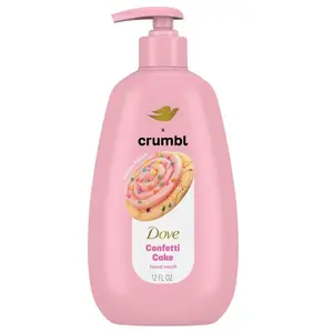 Dove X Crumbl Moisturizing Liquid Hand Wash Confetti Cake | 1-pack, of 12 oz Hand Wash with Pump | Limited Edition (Confetti Cake)