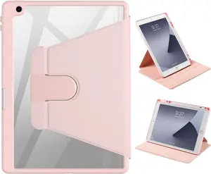 iPad 360 Degree Rotating Protective Case with Smart Sleep/Wake Cover - 10.2-Inch (2021/2020/2019 Models), Compatible with iPad 9/8/7 - Computer
