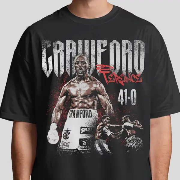 Unisex Terence Crawford Boxing T-Shirt, Fashion Cotton, Full Sizes, For Men, For Women