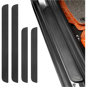 4 count  Door Sill Protector,Anti-Scratch &   Door Sills Scratch Protection,Universal  Exterior Accessories Automotive Door Entry Guard for ,,SUV (Black, Width 1.57")