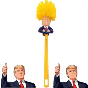 Funny toilet brush, prank toilet brush cleaner, funny toilet scrubber, “Make Toilet Great Again,” Commander in Crap (Hands Up Toilet Brush #1)
